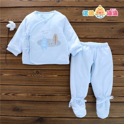 Bộ quần áo cotton trẻ em mùa thu và mùa đông sơ sinh áo bông mùa đông 0-3 tháng quần áo cotton mở cho trẻ sơ sinh