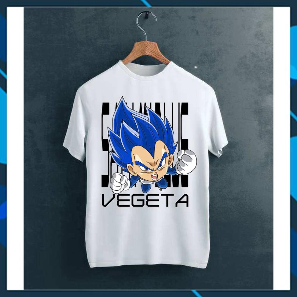 Áo thun 7 viên ngọc rồng VEGETA chibi (Trắng) - E.Y.S Store Áo Thun Rẻ Nhất