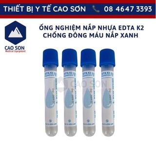 Ống nghiệm nắp nhựa xanh Edta K2 chống đông máu