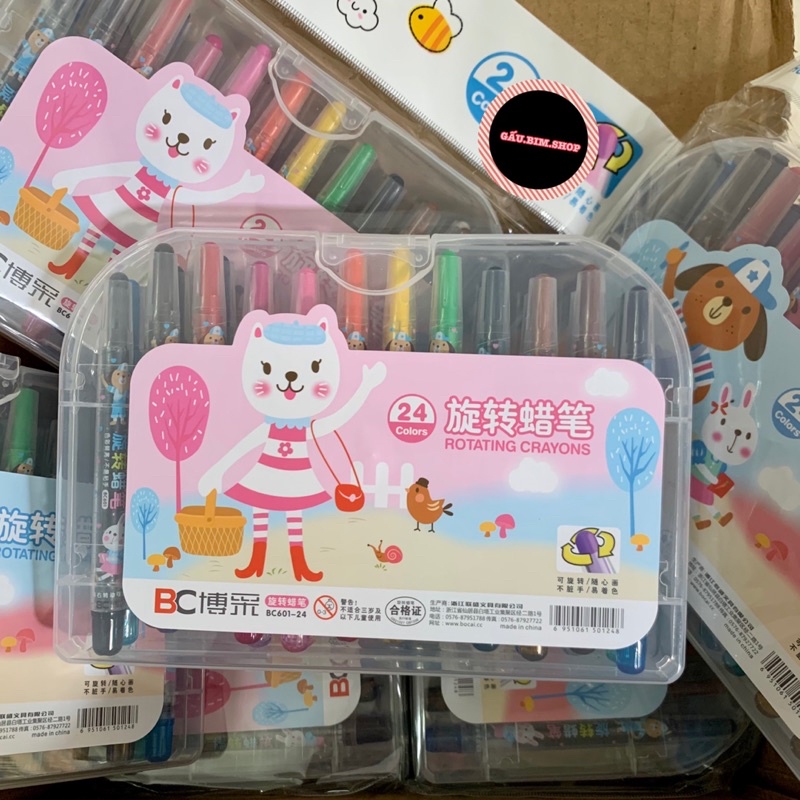 Bút sáp màu  12-18-24 màu