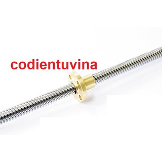 vít me dài 20cm, 300mm, 400mm hoặc 500mm (phụ kiện máy in 3D) kèm đai ốc