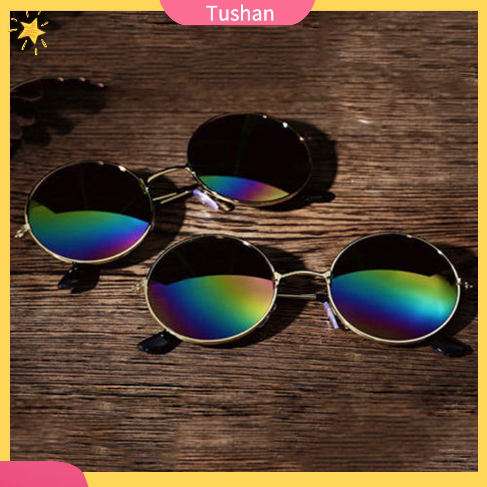 Kính Mát Gọng Tròn Chống Tia Uv Thời Trang Cho Nam Nữ