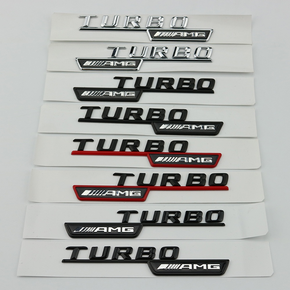 Sticker logo Dán Trang Trí Thân Xe Hơi benz amg turbo 4matic Bit turbo 4matic + fender
