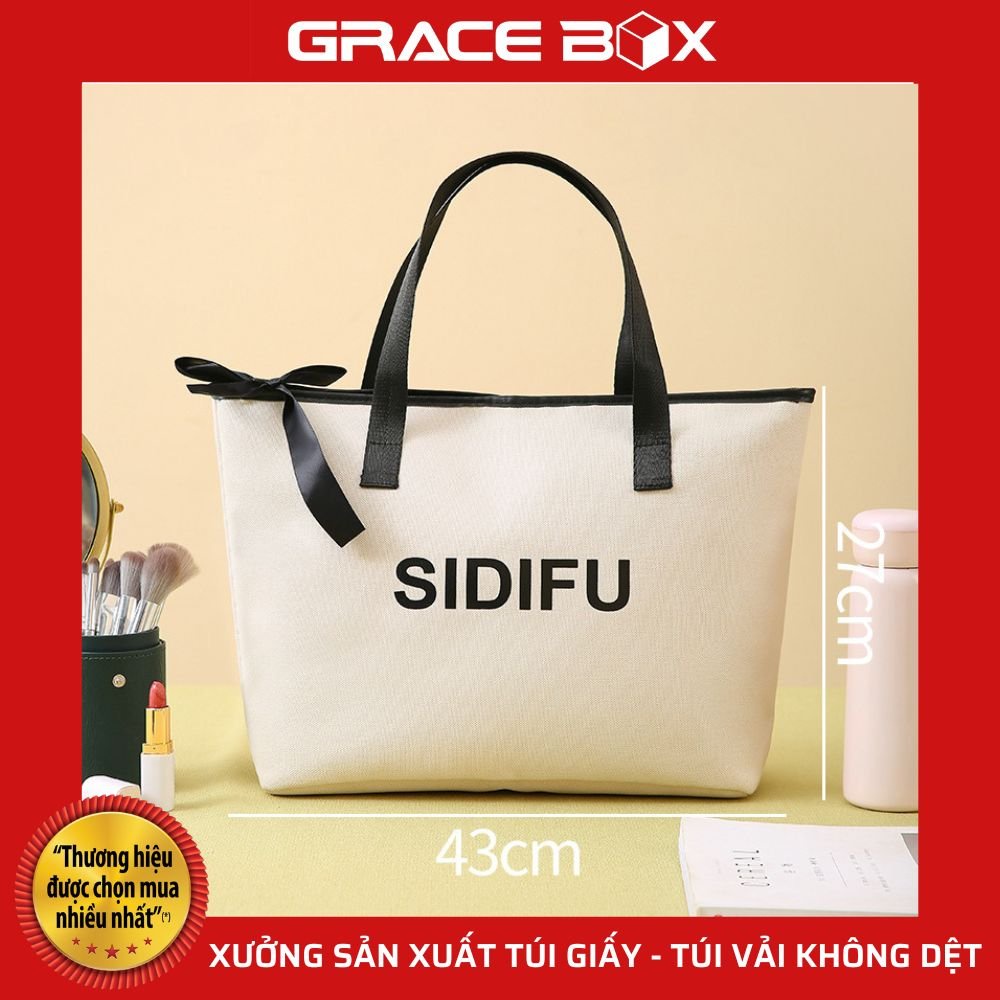 Túi Vải SIDIFU Thời Trang - Bảo Vệ Môi Trường - Siêu Thị Bao Bì Grace Box