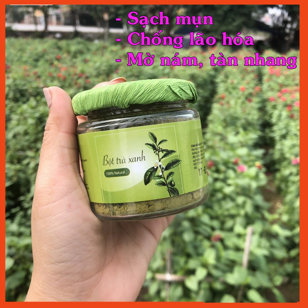 Bột Trà Xanh Đắp Mặt [𝑭𝒓𝒆𝒆𝒔𝒉𝒊𝒑] Mộc Nhan Sản Phẩm 100% Từ Thiên Nhiên-Trắng Da Hết Mụn