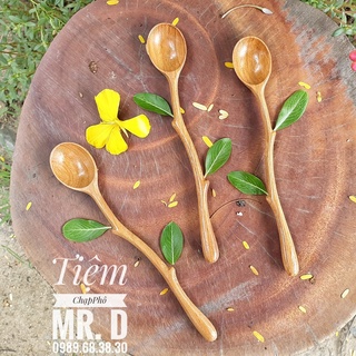Muỗng Gỗ Cành Cây Decor Dễ Thương - Phụ Kiện Chụp Ảnh
