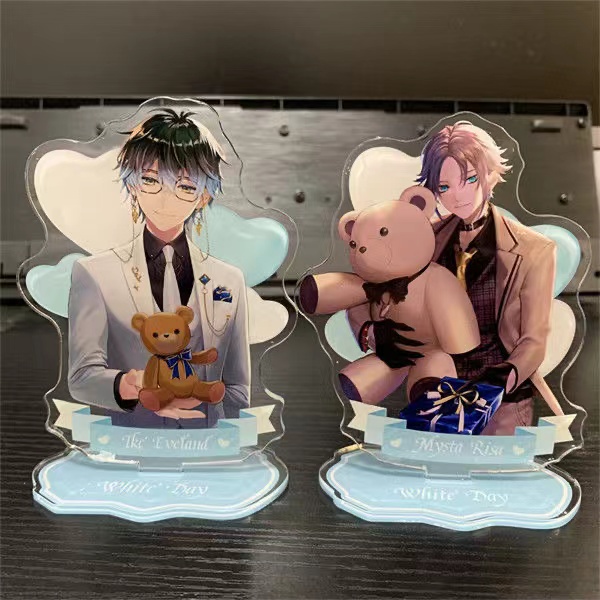 Lixiem Acrylic Đứng Sidewalk Acrylic Đứng Giấy Màu Đồ Trang Trí Thanh Trái Tim Mysta / Luca / Ike / VOX / SHU