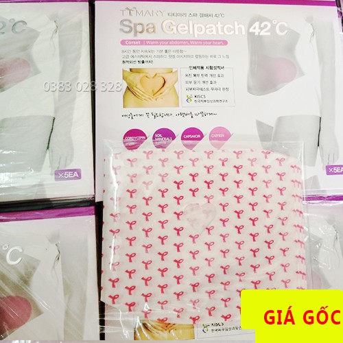 Miếng dán tan mỡ bụng Spa Gelpatch 42 độ C Hàn Quốc