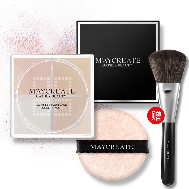 [Freeship Từ 50K] Phấn phủ kiềm dầu kháng nước lâu trôi 4 màu nhãn hiệu