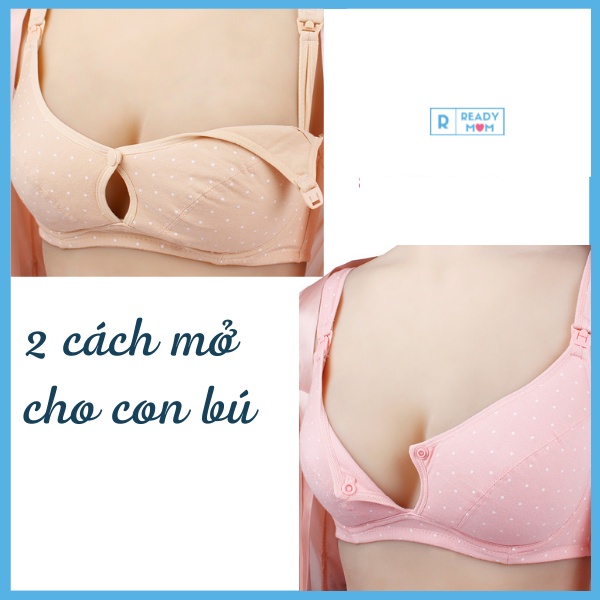 Áo Lót Cho Con Bú Có Gọng | Áo Lót Bầu | Chống Chảy Xệ | 2 Cách Mở Cho Bú | Cotton Mềm | Đệm Mỏng | R09 Trung Quốc