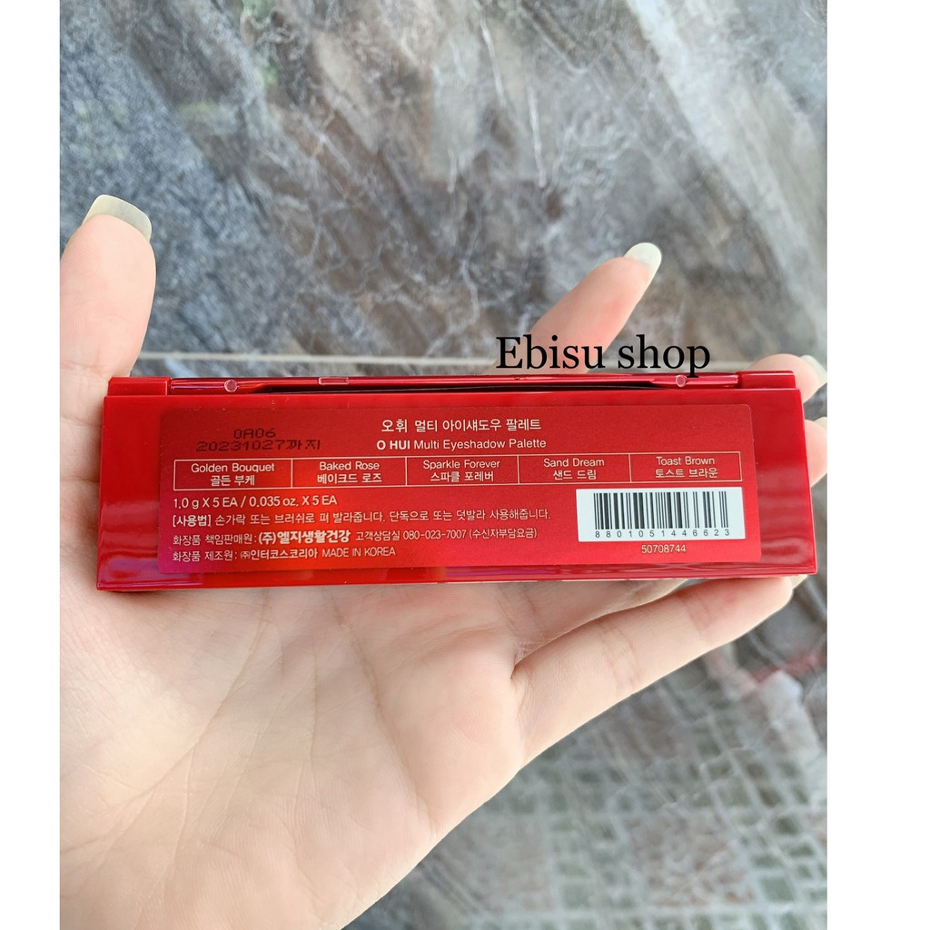 Bảng Phấn mắt Ohui 5 màu siêu xinh phiên bảng Noen. | BigBuy360 - bigbuy360.vn