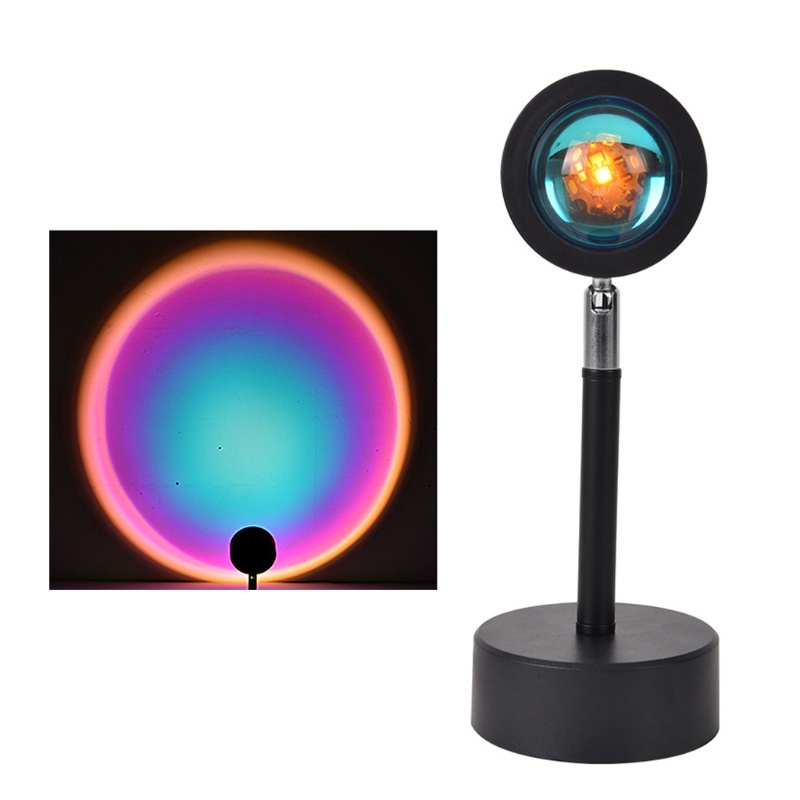 Đèn LED USB Chiếu Cầu Vồng Hoàng Hôn Cho Phòng Ngủ Quán Cà Phê Tiệc Tùng