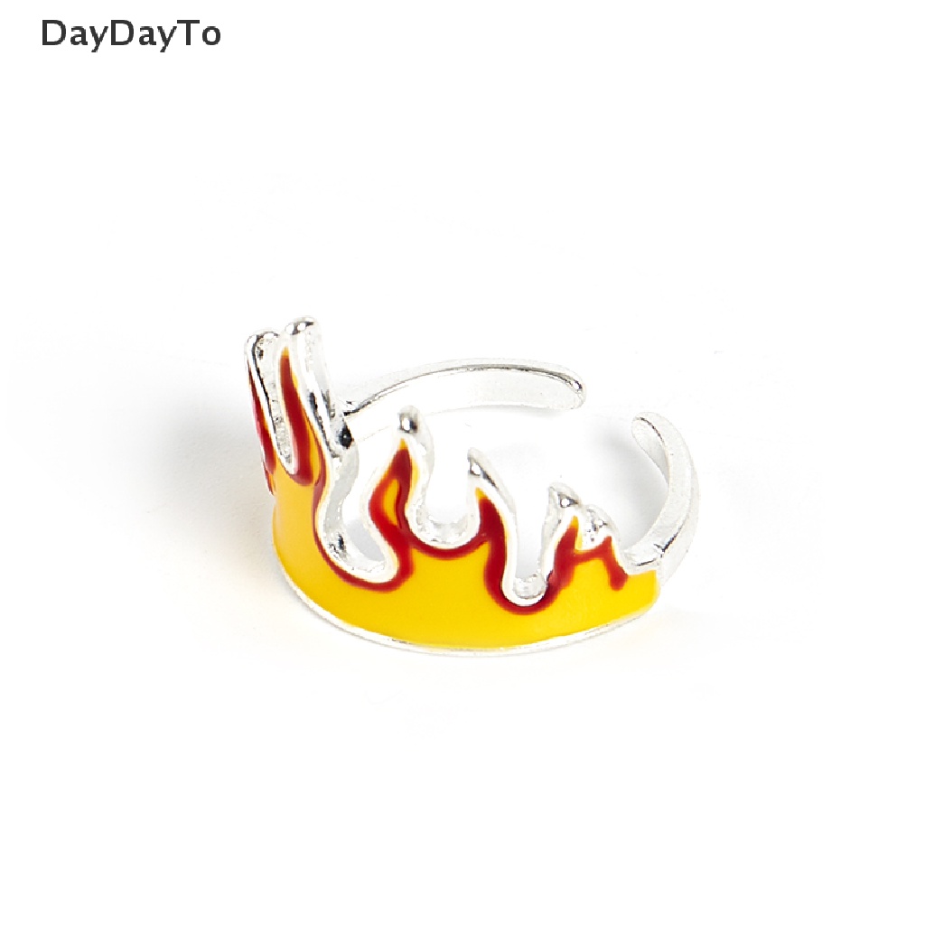 Nhẫn Hở Hình Ngọn Lửa Phong Cách Punk Hip Hop Cho Nam Và Nữ
