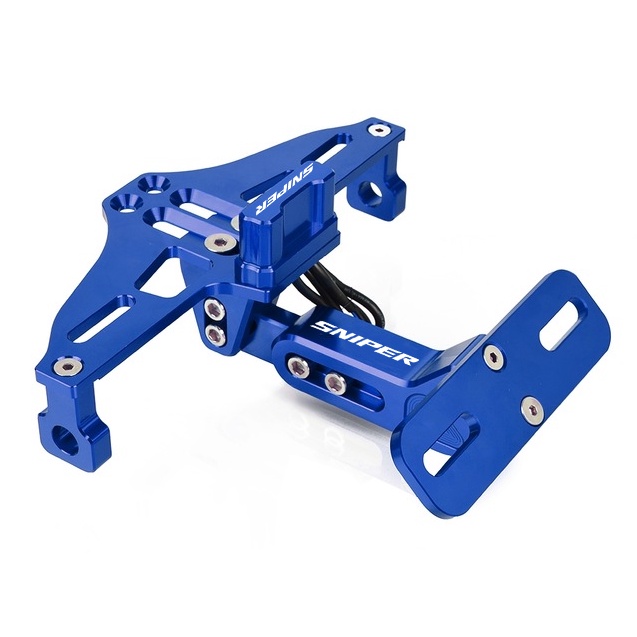 Dành Cho Xe YAMAHA Sniper 150 155 MX135 Có Thể Điều Chỉnh CNC Biển Số Giá Đỡ Với Đèn LED Biển Số Khu