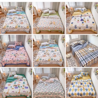 Set ga gối chăn trần bông cotton