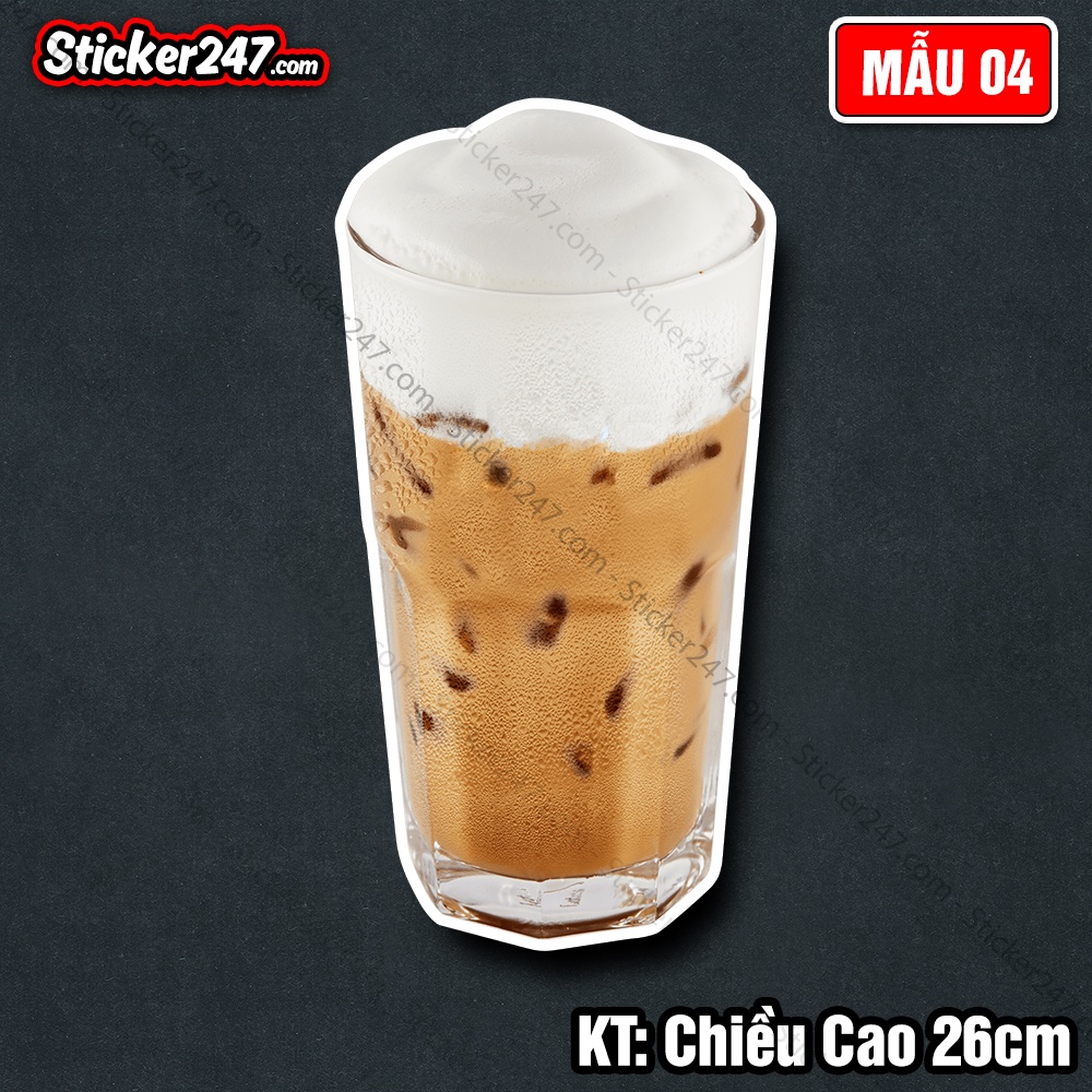 Decal Trang Trí Quán Cafe - Decor Quán Cà Phê 𝑭𝒓𝒆𝒆𝒔𝒉𝒊𝒑 Hình Thật Bắt Mắt - Decal Dán Tường, Kính, Tủ Quầy