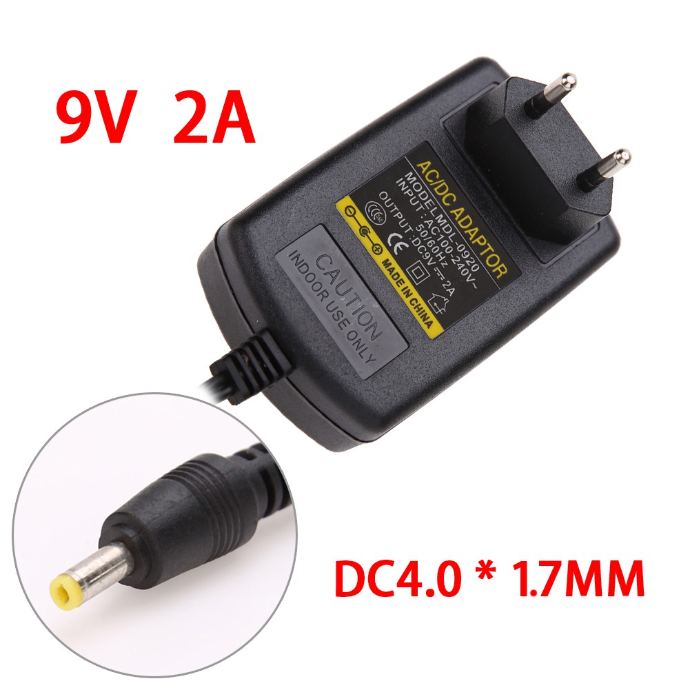 Cáp sạc chuyển đổi từ AC sang DC 4.0mmx1.7mm 9V 2A