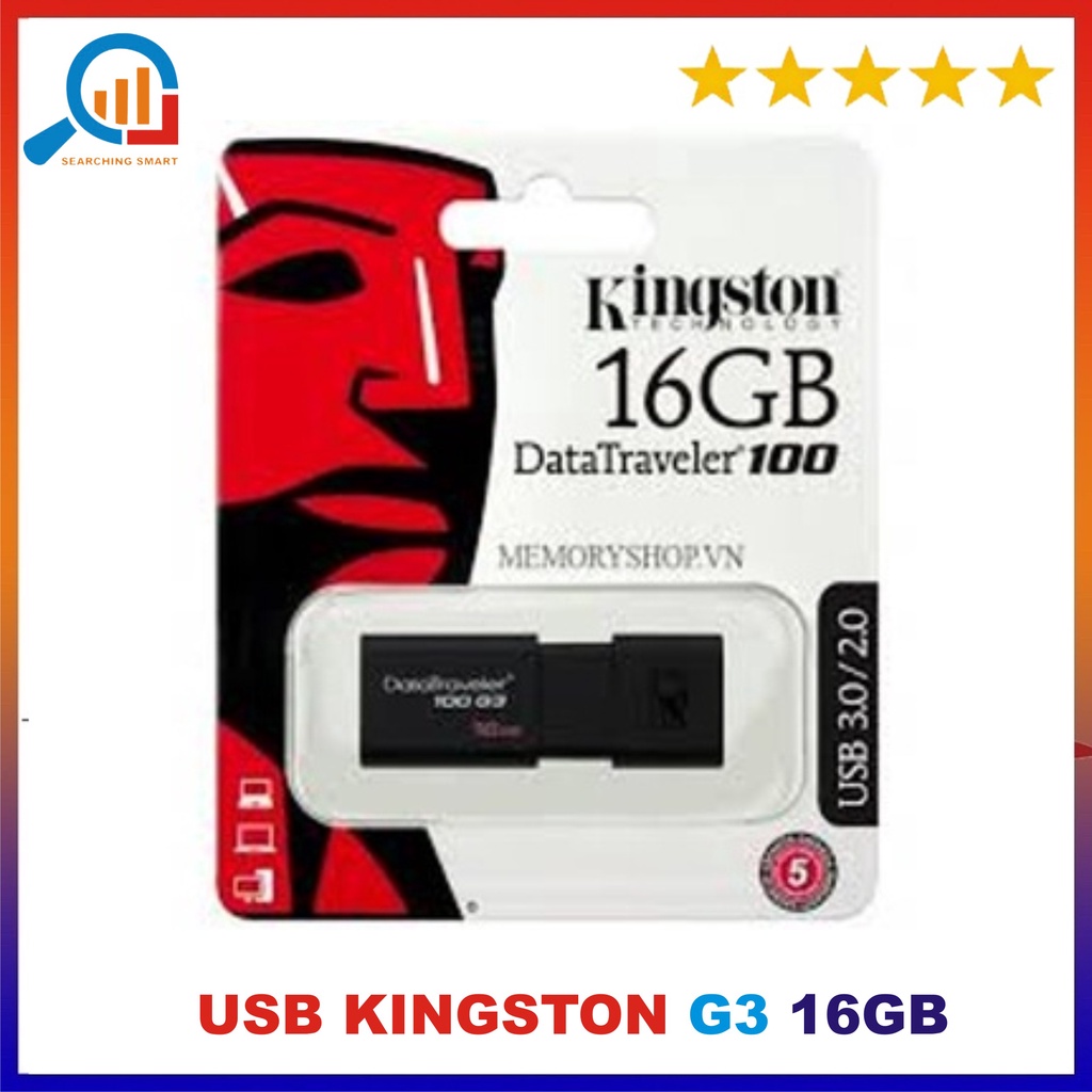 USB Kingston 3.0 DT100G3 16GB - Hàng nhập khẩu - Bảo hành 5 năm !!!