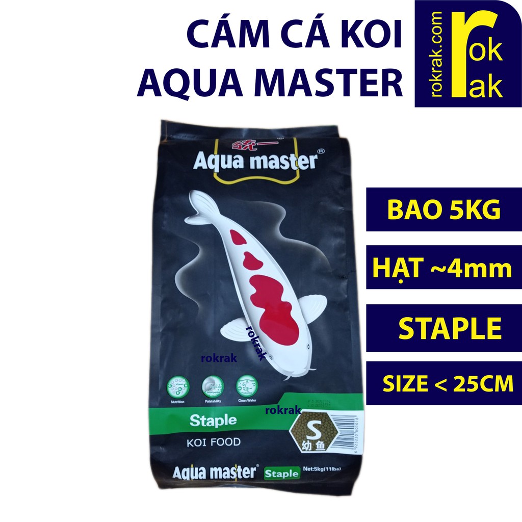 GIÁ SỈ-Thức ăn cá Aqua master bao 5kg Aquamaster các loại Chuyên cho Koi - cá vàng