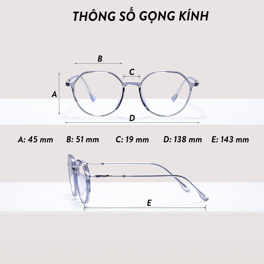 Gọng kính cận nữ nhựa bọc kim loại, mắt mèo , nhiều màu - CATEY Y8013