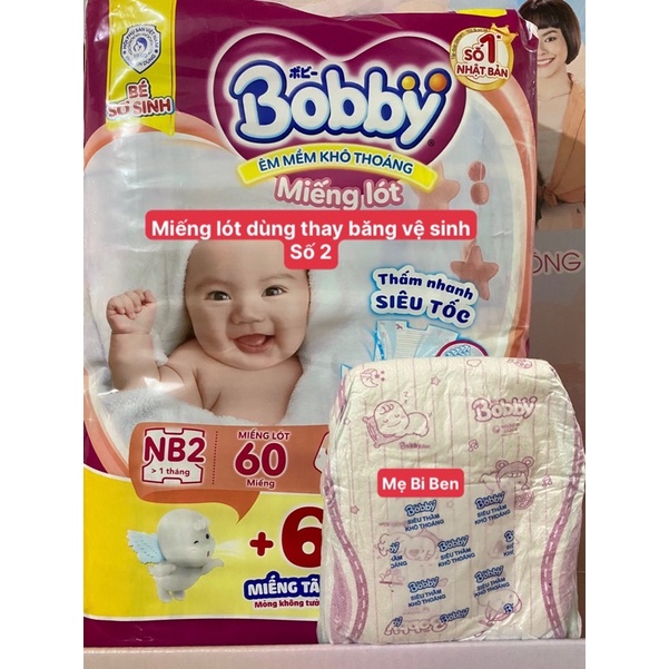 Miếng Lót Sơ Sinh Bobby NewBorn số 2 - 1miếng (Dành cho Bé > 1 tháng)