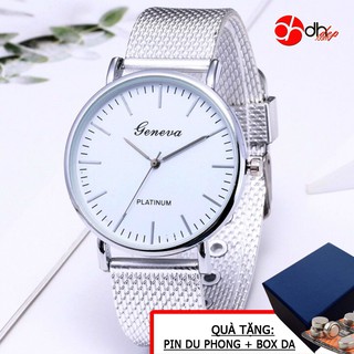 Đồng Hồ Nam Nữ Thời Trang Geneva Dây Lưới [BH CHÍNH HÃNG]