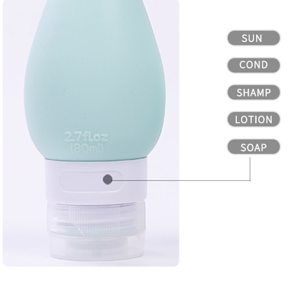 Chai Chiết Mỹ Phẩm Du Lịch Bằng Silicon Hình Hoạt Hình Dễ Thương Dung Tích 30ml / 50ml / 80ml
