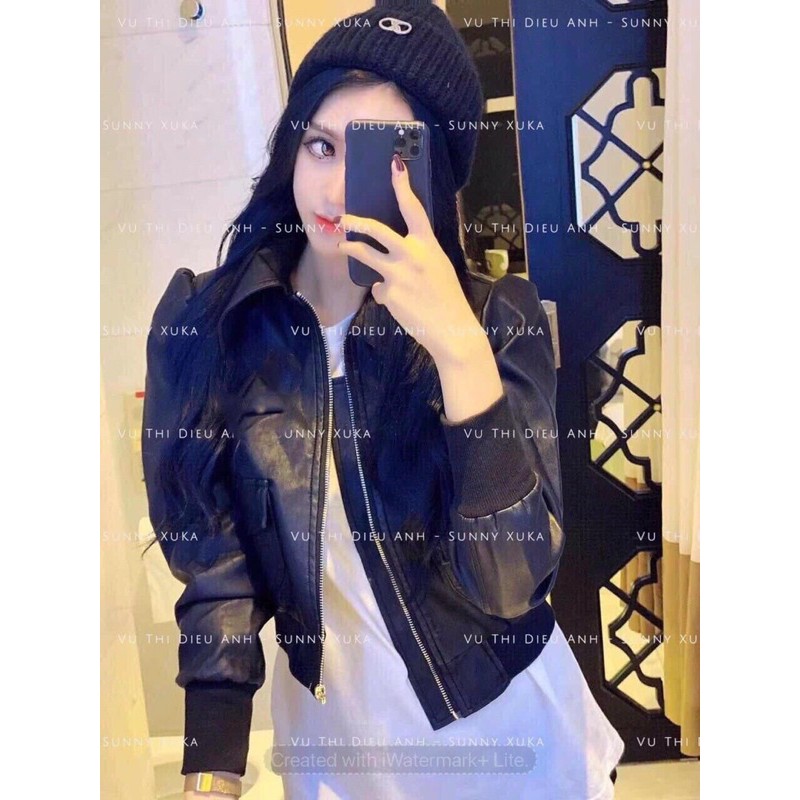 áo da cổ bẻ 2 túi hộp | BigBuy360 - bigbuy360.vn