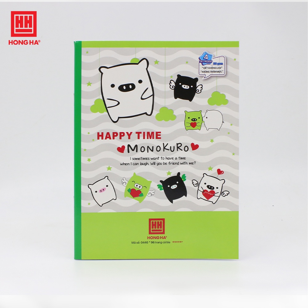 Vở 4 ly ngang 96 trang Class Heo Boo - 0446 | Dành cho học sinh khu vực miền Trung - miền Nam