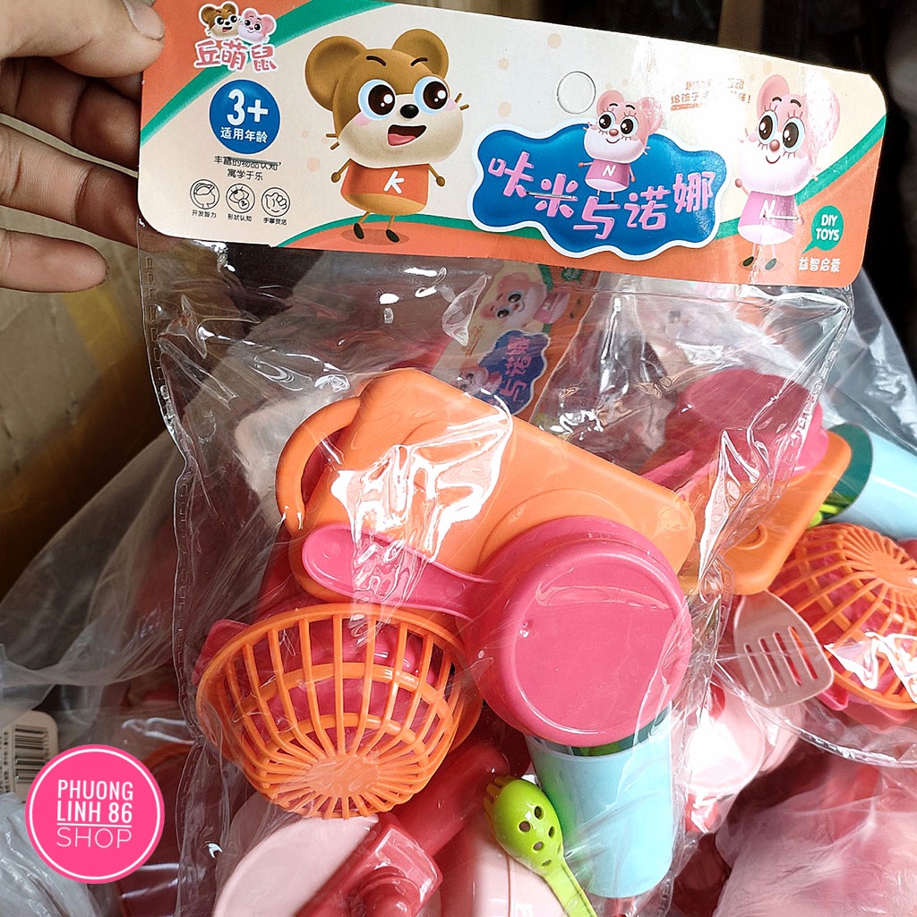 Đồ chơi nhà bếp trẻ em mô phỏng đồ dùng nhà bếp nấu ăn shop Phương linh 86 D29