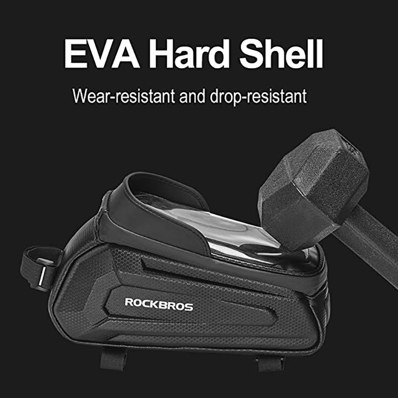 Túi Đựng Điện Thoại Rockbros 6.8 Inch 1.7L Gắn Khung Trước Xe Đạp Tiện Lợi