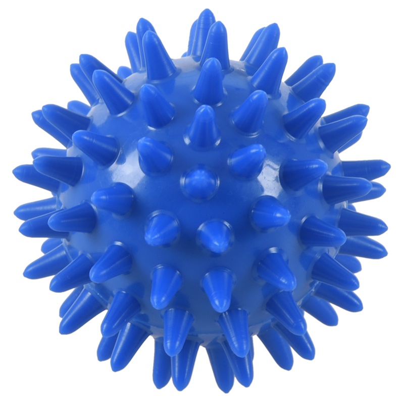 1pc Spikey Bóng Massage mềm cho bàn chân lòng bàn tay Cánh tay cổ trở lại màu xanh lam 5.5CM