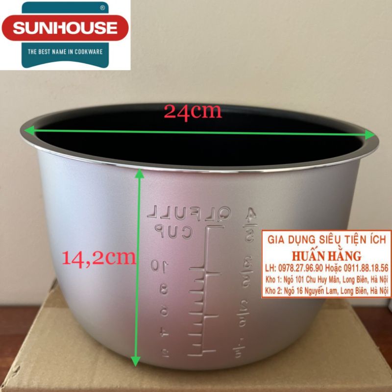 RUỘT NỒI ÁP SUẤT ĐIỆN SUNHOUSE SHD1550 SHD1657 SHD1757 SHD1767 SHD1755 SHD1756 SHD1758 SHD1768