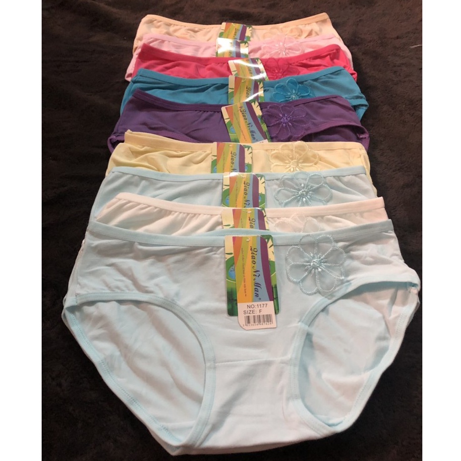 Quần Lót Nữ Cotton Thái Siêu Mịn - Chất Liệu Thấm Hút Và Co Giãn 4 Chiều Đính Hoa Xinh Xắn.