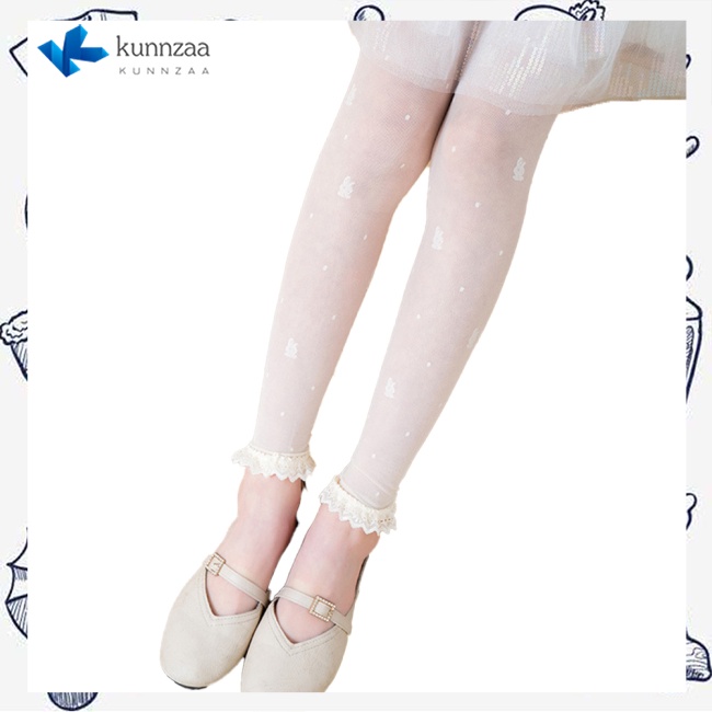 Quần tất cho bé gái PinShang ren mỏng thoáng khí chống muỗi màu sắc xinh xắn