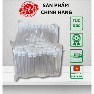 Ống nghiệm ps 7ml có nắp không nhãn túi 50 cái ttc - ảnh sản phẩm 1