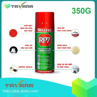 Bình xịt chống rỉ và bôi trơn đa dụng Selleys RP7 350g