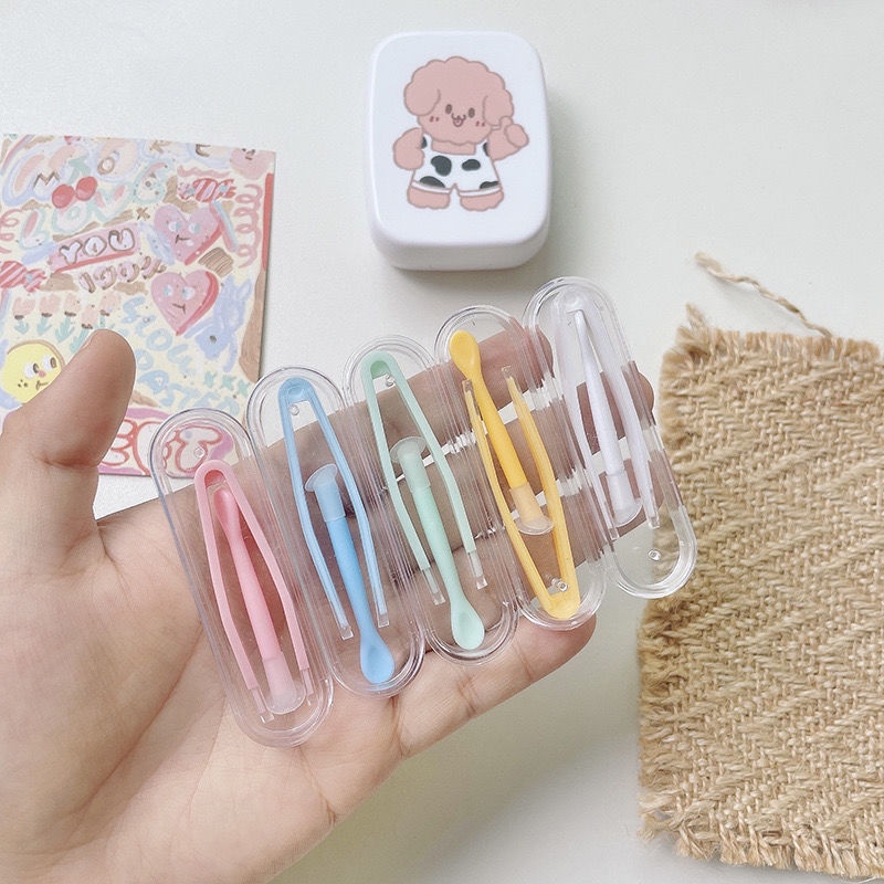 Bộ dụng cụ đeo kính áp tròng COLORHUNTER nhỏ gọn tiện lợi khi du lịch