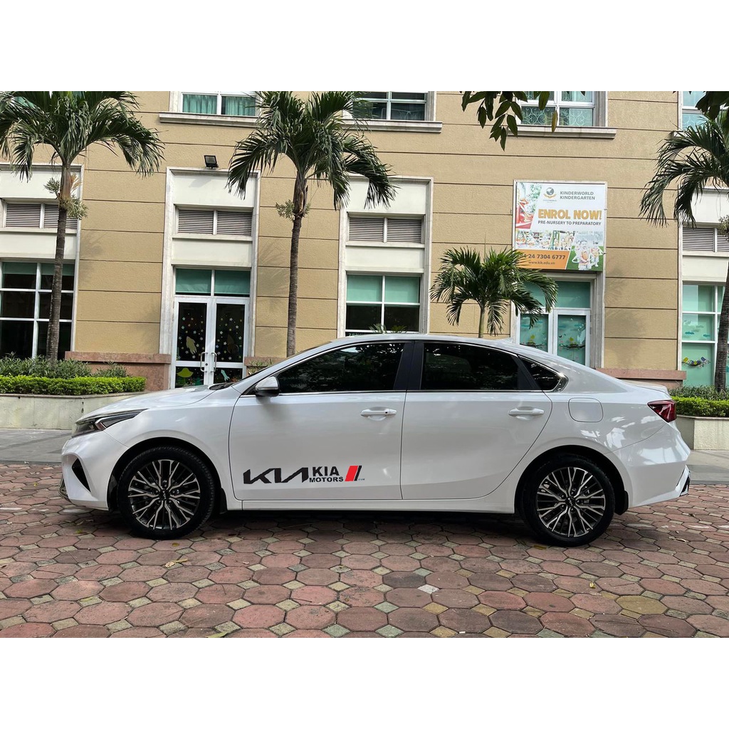 Bộ 2 tem dán cửa xe ô tô KIA 02