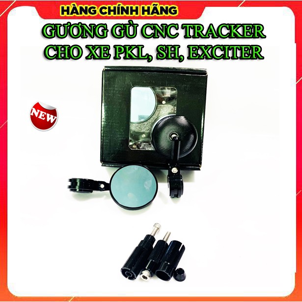 GƯƠNG GÙ TRACKER CHO XE CAFE, SH, EXCITER, PKL ( NHÔM CNC HÀNG CAO CẤP)- GIÁ 1 ĐÔI