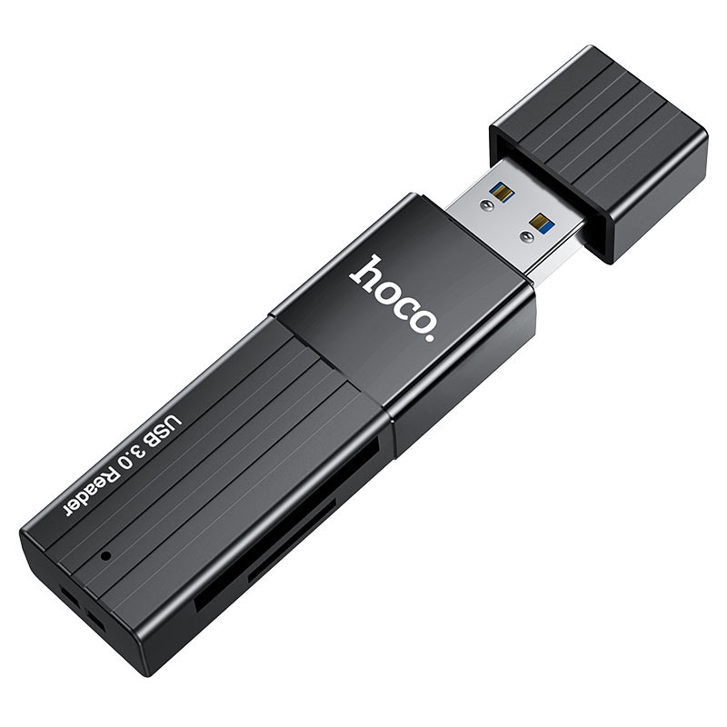 Đầu Đọc Thẻ Nhớ USB2.0/USB3.0 Hoco HB20 2 in 1 Chính Hãng Có Lắp Đậy