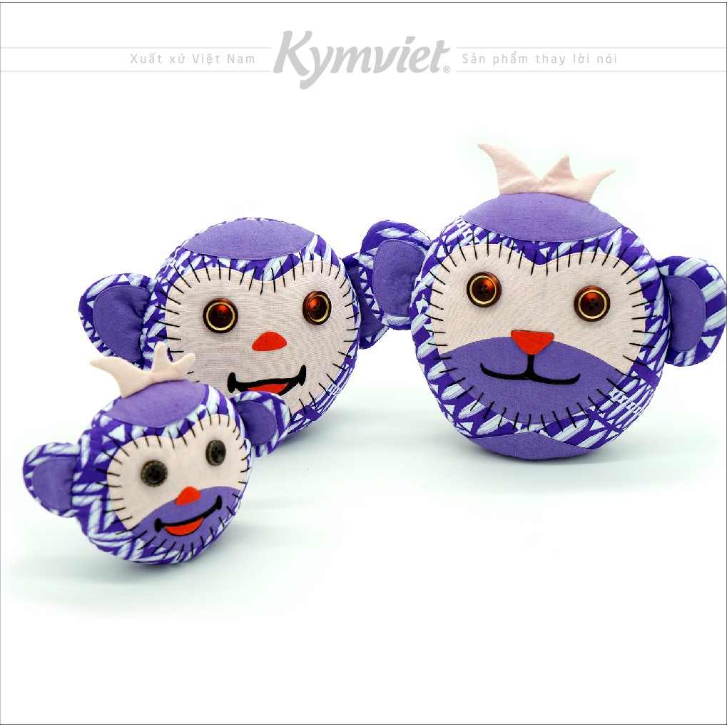 Đồ Chơi Nhồi Bông Hình Gia Đình Khỉ Tài Trí Kymviet Craft Cotton [KTT-2102]