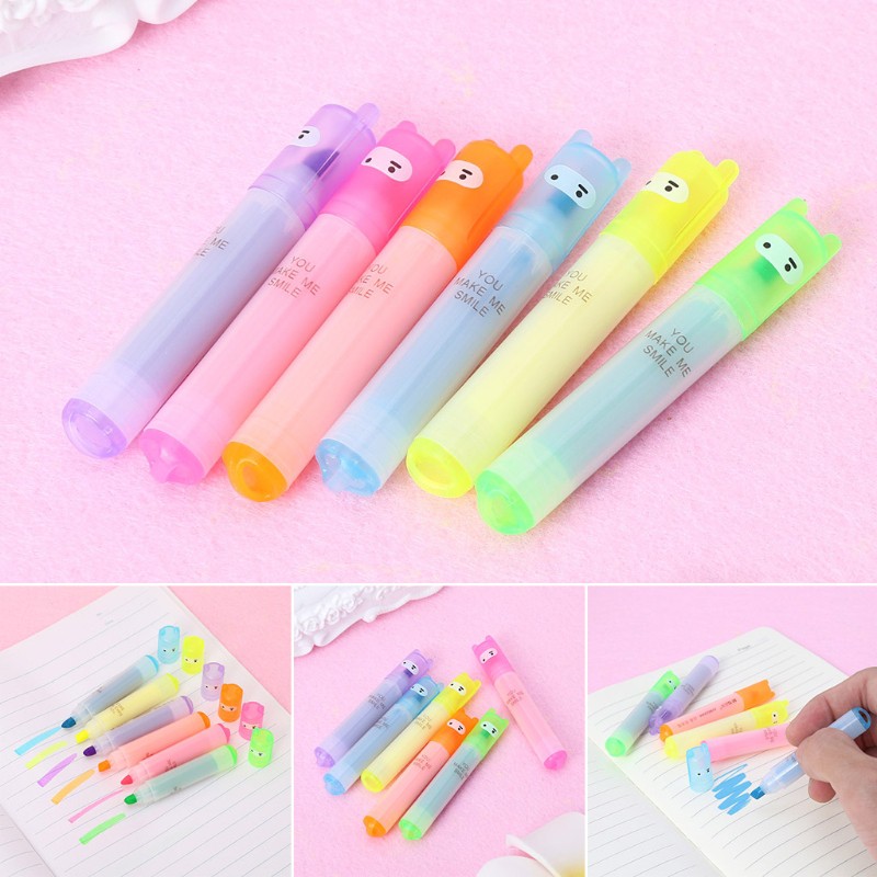 Set 6 bút highlight màu sắc dễ thương