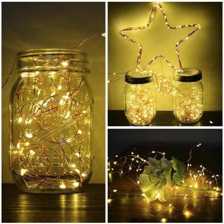 Dây đèn Led , dây đèn đom đóm 3 mét dùng pin