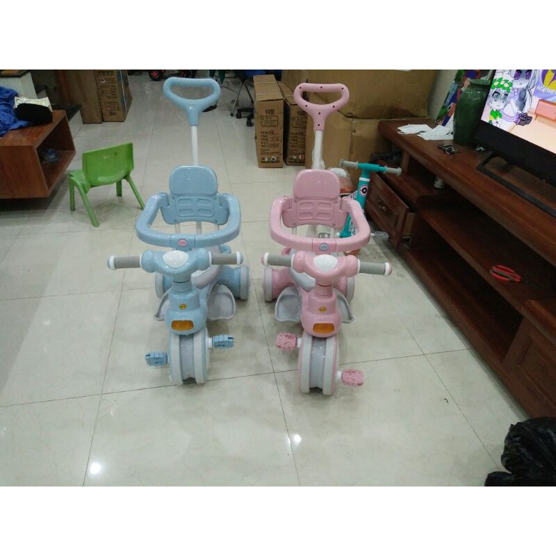 XE CẦN ĐẨY CHO BÉ, HAPPY BABY CAO CẤP 618 CÓ NHẠC VÀ ĐÈN[Chính Hãng]