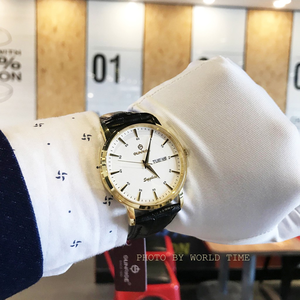 Đồng hồ nam Sunrise DM1216SWA chính hãng full box, kính sapphire chống xước, chống nước | BigBuy360 - bigbuy360.vn