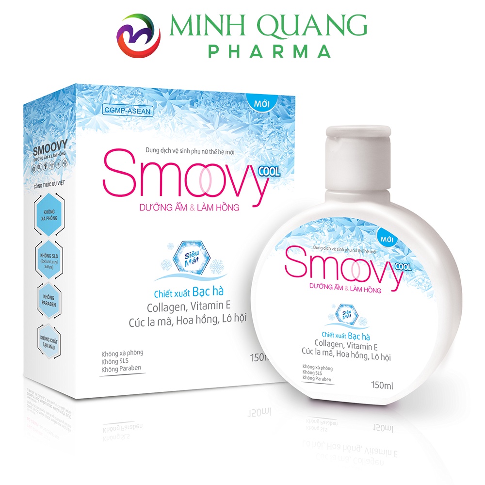Dung dịch vệ sinh phụ nữ SMOOVY sạch khuẩn, se khít vùng kín 150ml