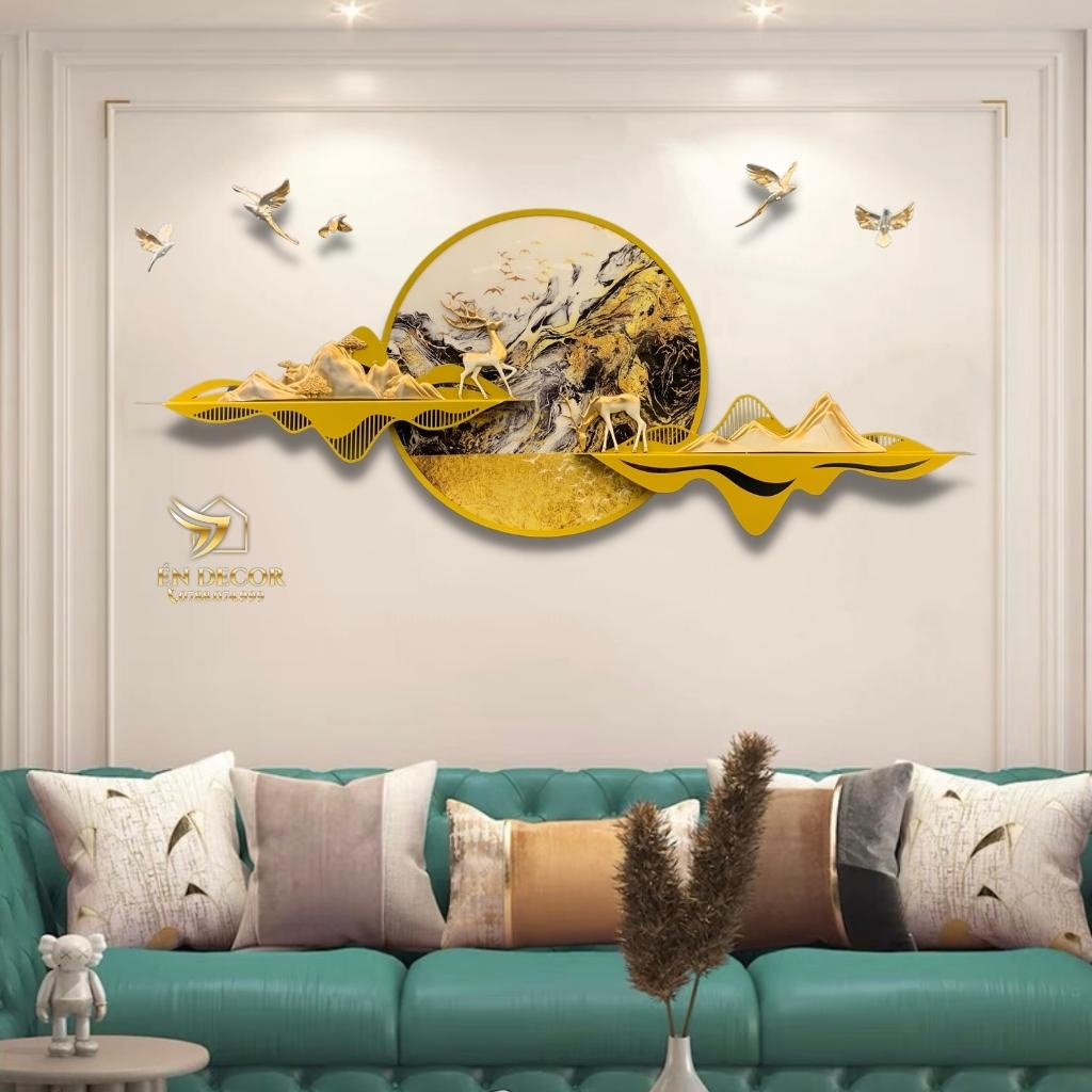 Tranh Phong Cảnh Treo Tường Cao Cấp TD06, Tranh Sắt, Tranh Treo Tường Én Decor