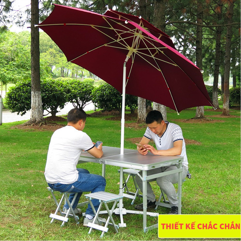 Bộ bàn ghế gấp gọn - Bộ 1 bàn 4 ghế - Dã ngoại picnic siêu tiện dụng