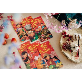Bao lì xì 2020 - set 100 cái khác nhau